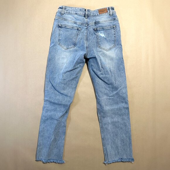 Redial Premium Denim Paris Light Blue Ripped Jeans - Size 7 or 8 - Picture 3 of 8